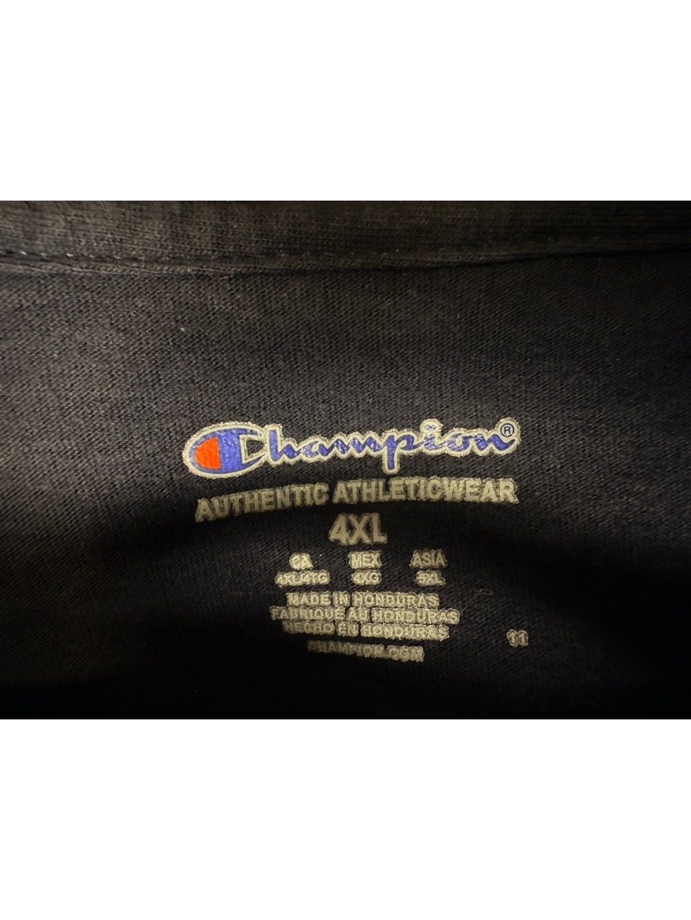 Champion Authentic Athleticwear Navy T-Shirt Size 4XL Men's - Picture 2 of 3